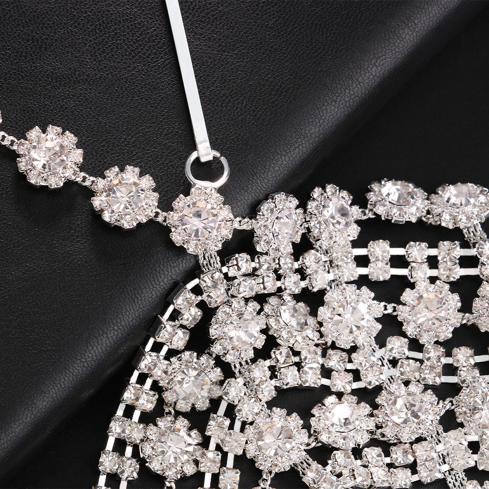 Changliu Su Hair Chain European and American Bohemian Water Diamond Forehead Chain Full of Diamond Headwear Hair chai