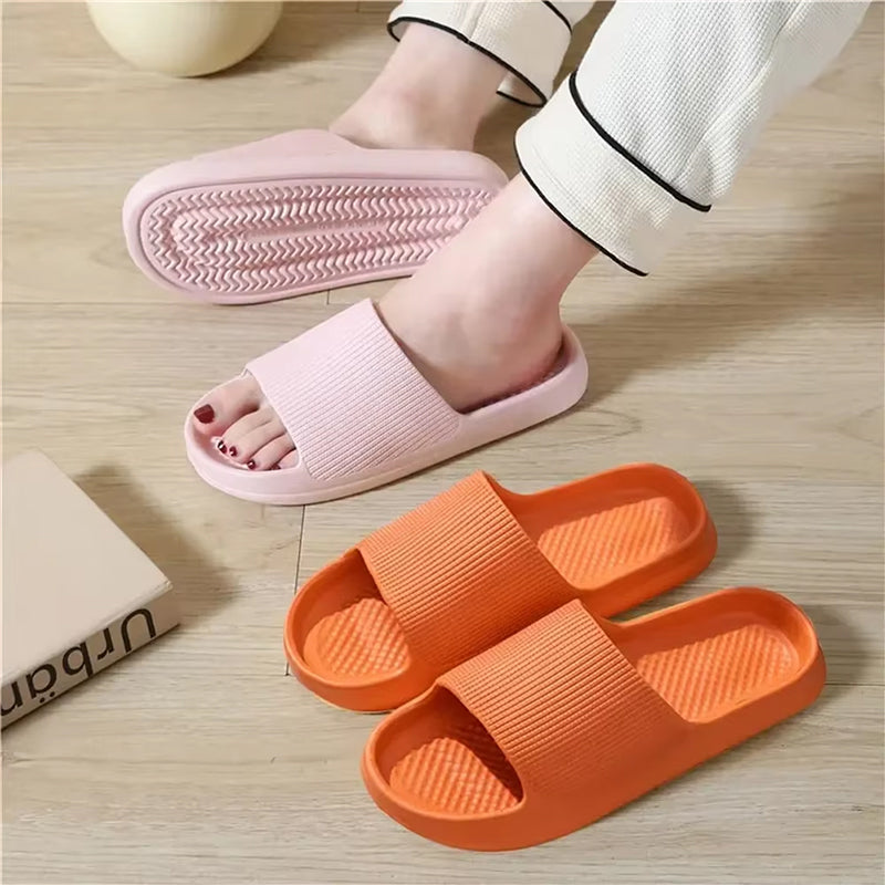 Unisex Fashion Sandals - Anti - Slip, Wear - Resistant EVA Thick Sole, Comfortable Home & Bathroom Flip - Flops