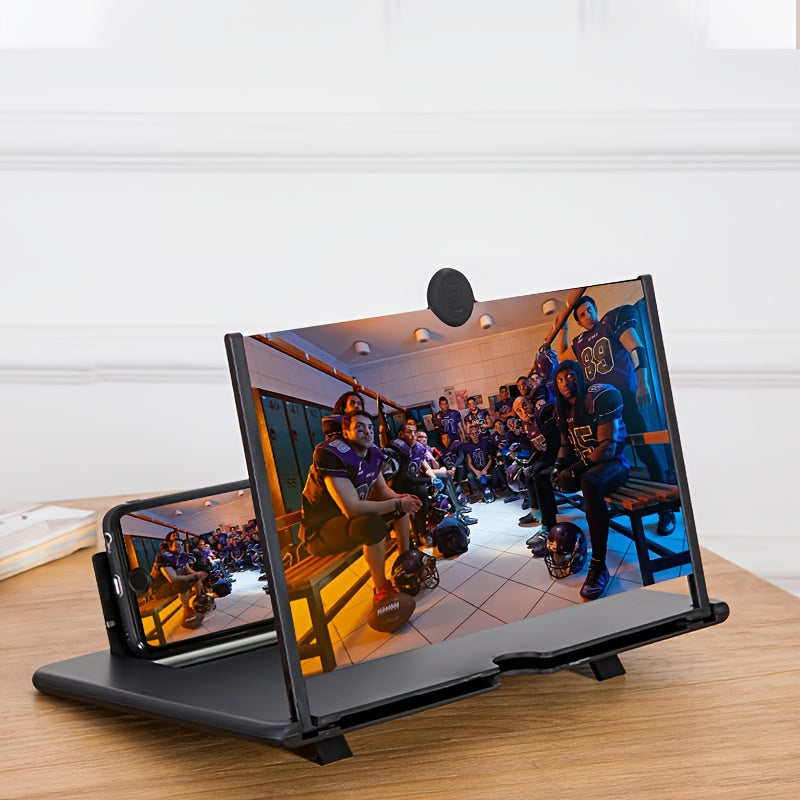 Phone Screen Magnifier Stand - Instantly Turns Your Phone into a Tablet for Easier Movie Watching, Hands-Free & Eye-Friendly Design with Foldable Portability