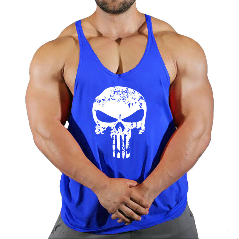 Fitness vest men's loose sleeveless T-shirt sports clothes camisole sports training top