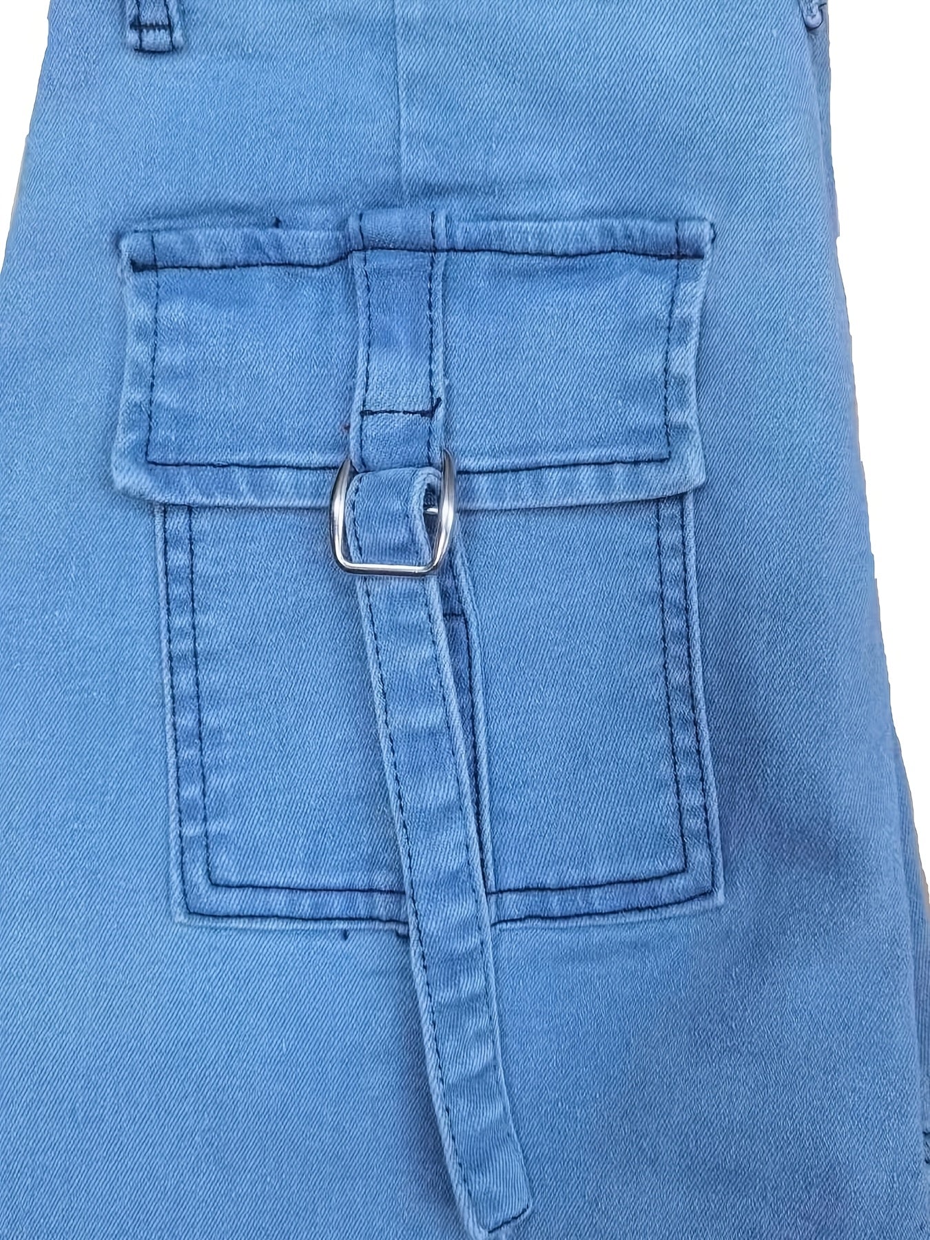 25AW Women's Plus Size Stretch Retro Versatile Casual Fashion Elegant Mid-Rise Multi-Pocket Machine Washable Durable Multi-Functional Slim Fit Cargo Skinny Jeans Street Style