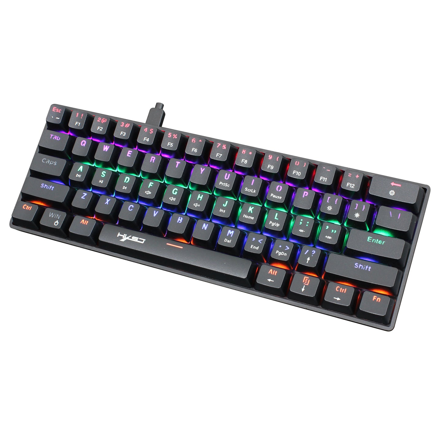 Mechanical 61 keyboard wired blue axis office keyboard gaming gaming illuminated RGB mechanical keyboard