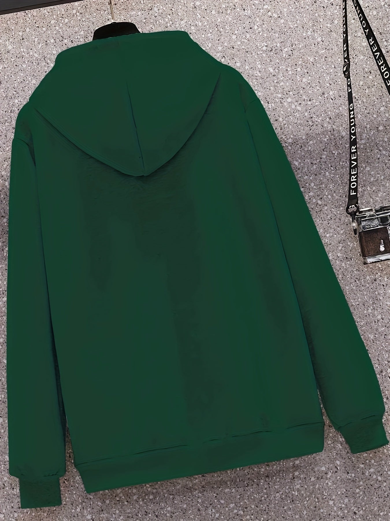 Men's NEW YORK Letter Print Hoodie, Casual Pullover Sports Sweatshirt, Fashionable Hooded Top