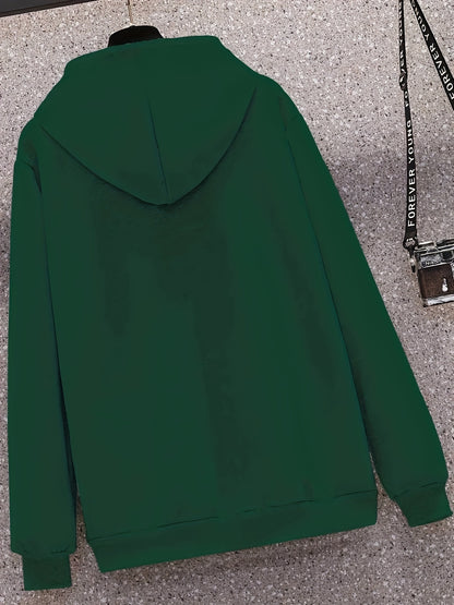 Men's NEW YORK Letter Print Hoodie, Casual Pullover Sports Sweatshirt, Fashionable Hooded Top