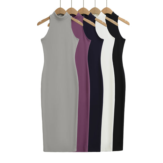 Women's dress with chest cushion and suspender straps