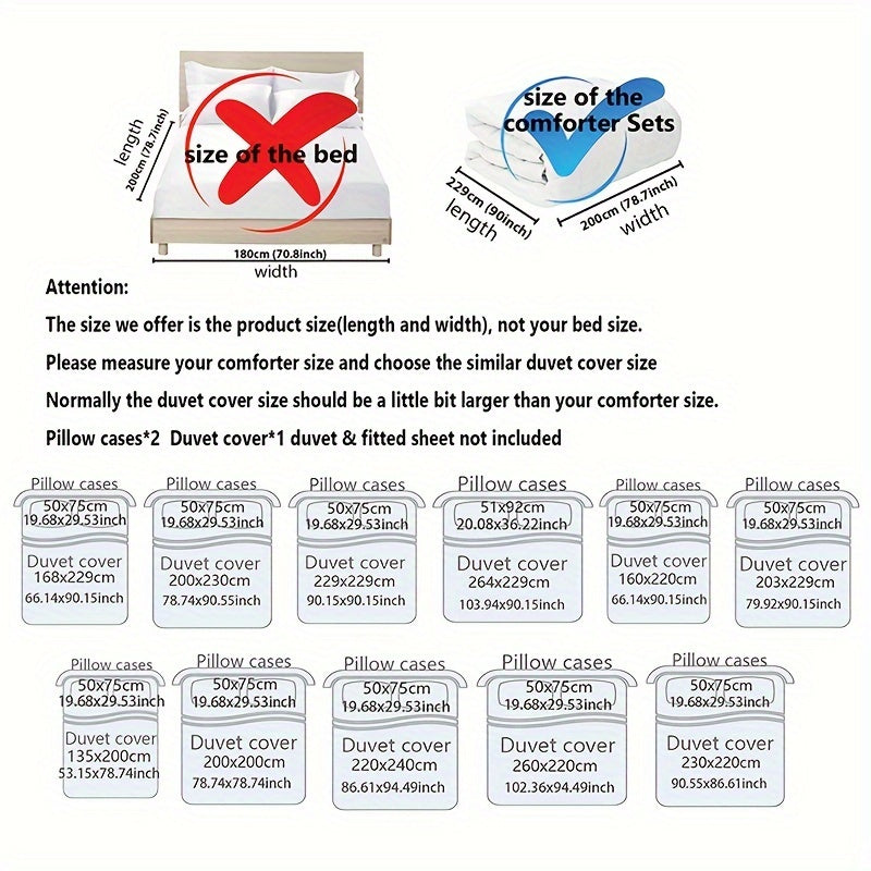 3pcs Black and Gray Floral Pattern Duvet Cover Set - 1 Duvet Cover + 2 Pillowcases, High-Definition Print, Polyester, All-Season Comfort, Machine Washable, Ideal for Home and Dorm Use, Dorm Room Essentials|Floral Pattern Bedd