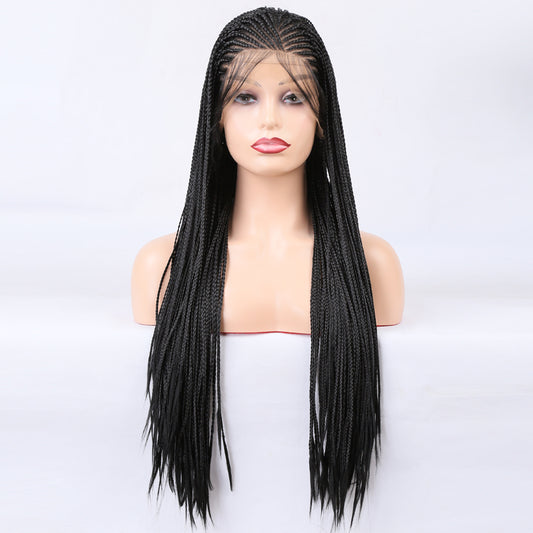 Lace Front Wig Braided Wigs Braiding Hair For Black Women Long Cosplay Synthetic Box Braid Wig