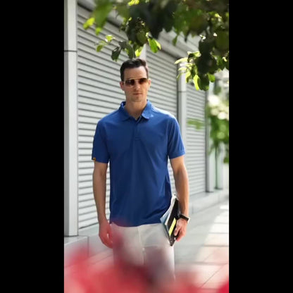 4pcs Men'S Quick-Dry Breathable Short Sleeve Polo Shirts - Lightweight Summer Outdoor T-Shirts with Collar, Regular Fit for Hiking, Golf, Beach