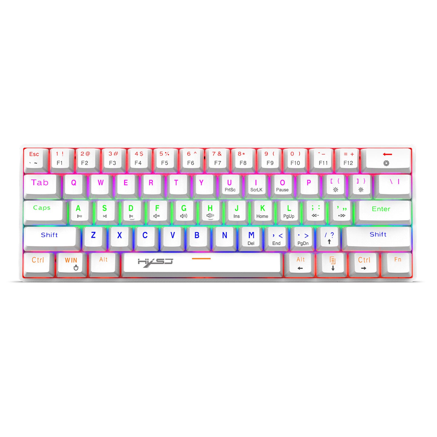 Mechanical 61 keyboard wired blue axis office keyboard gaming gaming illuminated RGB mechanical keyboard