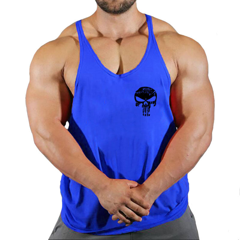 Fitness vest men's loose sleeveless T-shirt sports clothes camisole sports training top