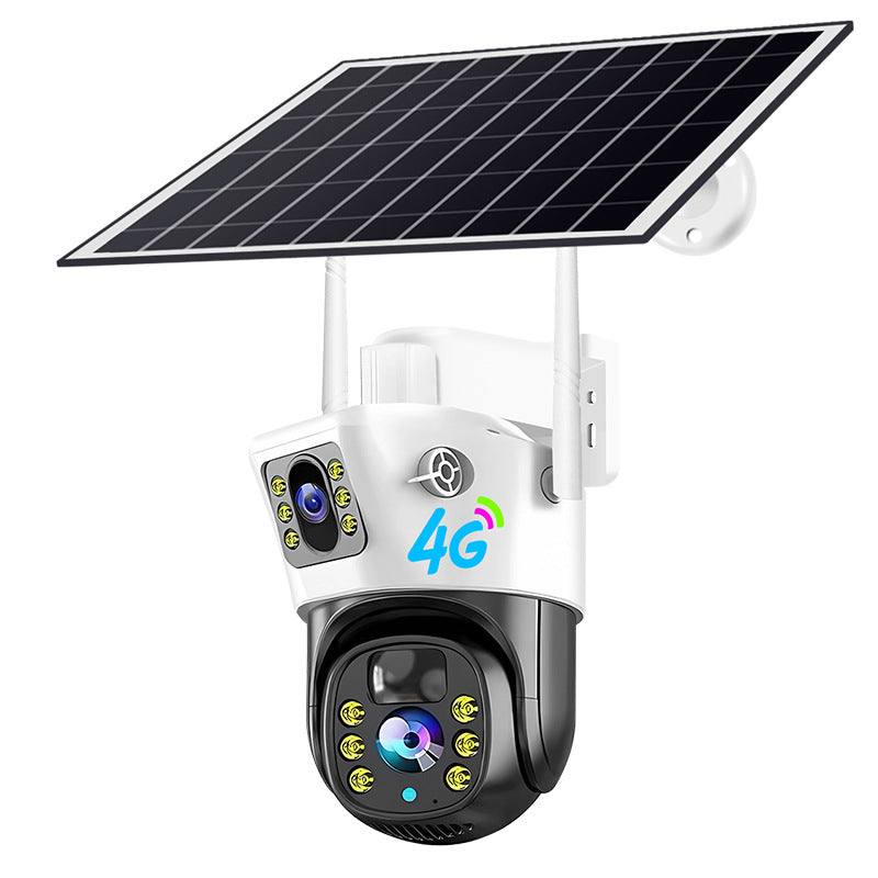 V380PRO  4G Solar Camera 4MP Dual Lens Home Security  Camera With Solar Panel