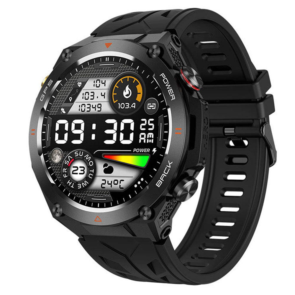 KC82 smartwatch Bluetooth call heart rate blood pressure outdoor 1.45 inch men's altitude air pressure GPS watch