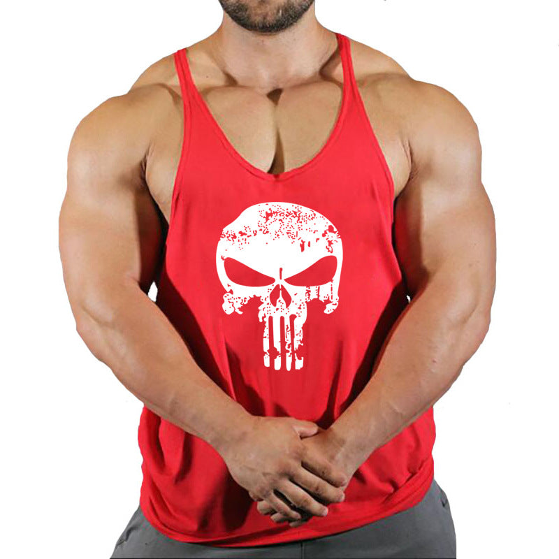 Fitness vest men's loose sleeveless T-shirt sports clothes camisole sports training top