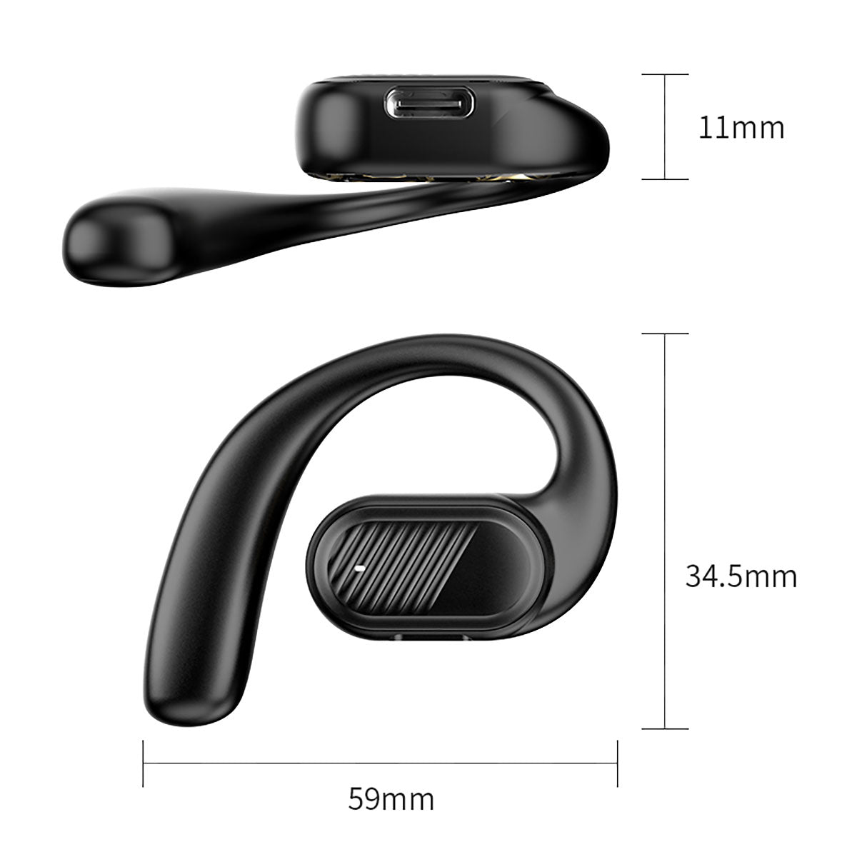 Business Sports Single Side Bluetooth Earphones New Car Mounted Bluetooth Earphones Wireless No In Ear Long Battery Life