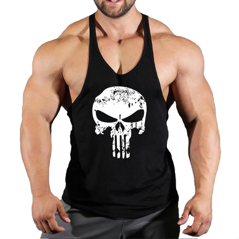 Fitness vest men's loose sleeveless T-shirt sports clothes camisole sports training top