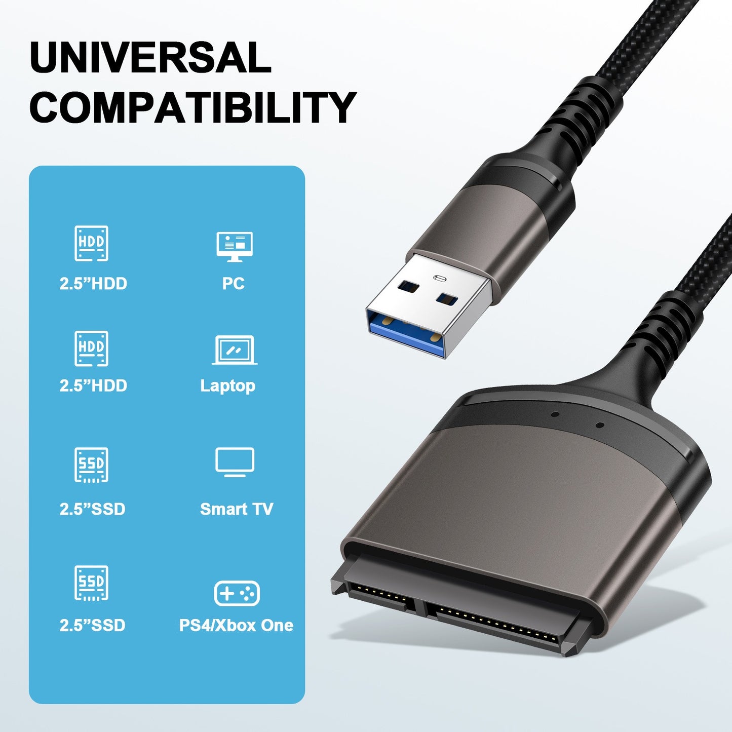 TYPE-C to SATA easy drive cable serial hard drive 2.5-inch portable hard drive adapter cable USB aluminum alloy shell