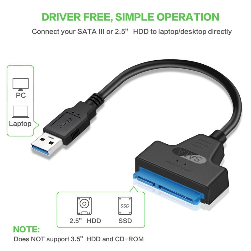 SATA Easy Drive Cable 2.5-inch Hard Disk Cable USB3.0 to SATA Easy Drive Cable SATAIII