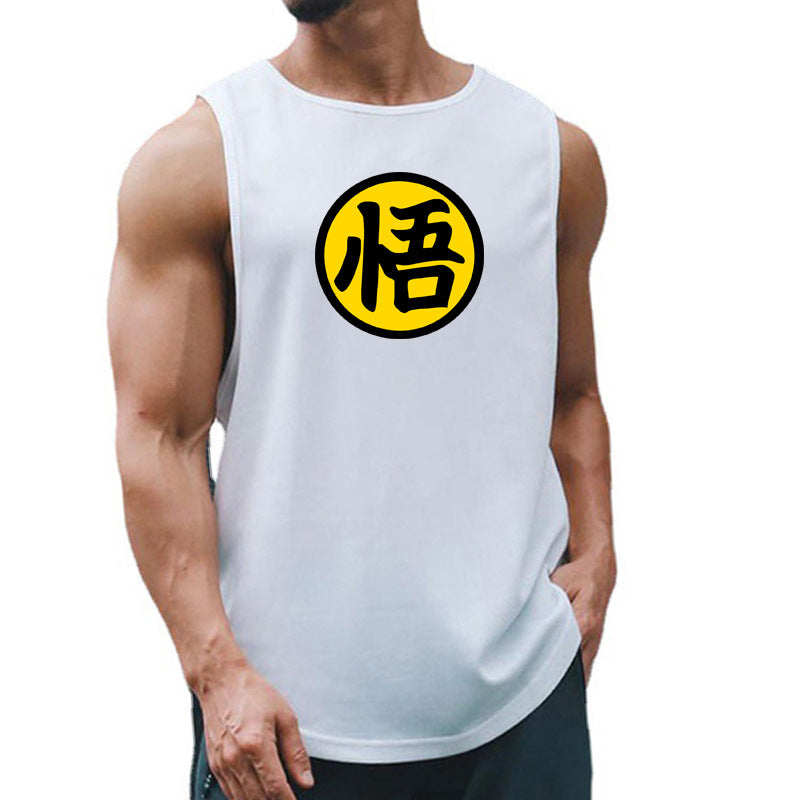 Men's running and fitness vest summer quick drying training suit sleeveless camisole base shirt