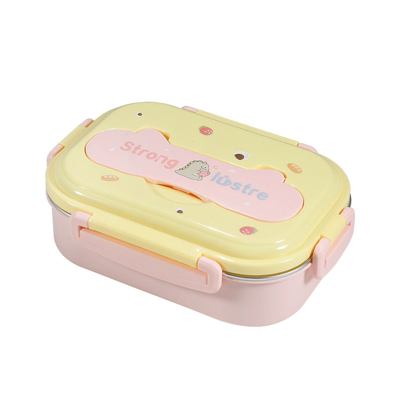 Food grade 304 stainless steel insulation compartment lunch box lunch box