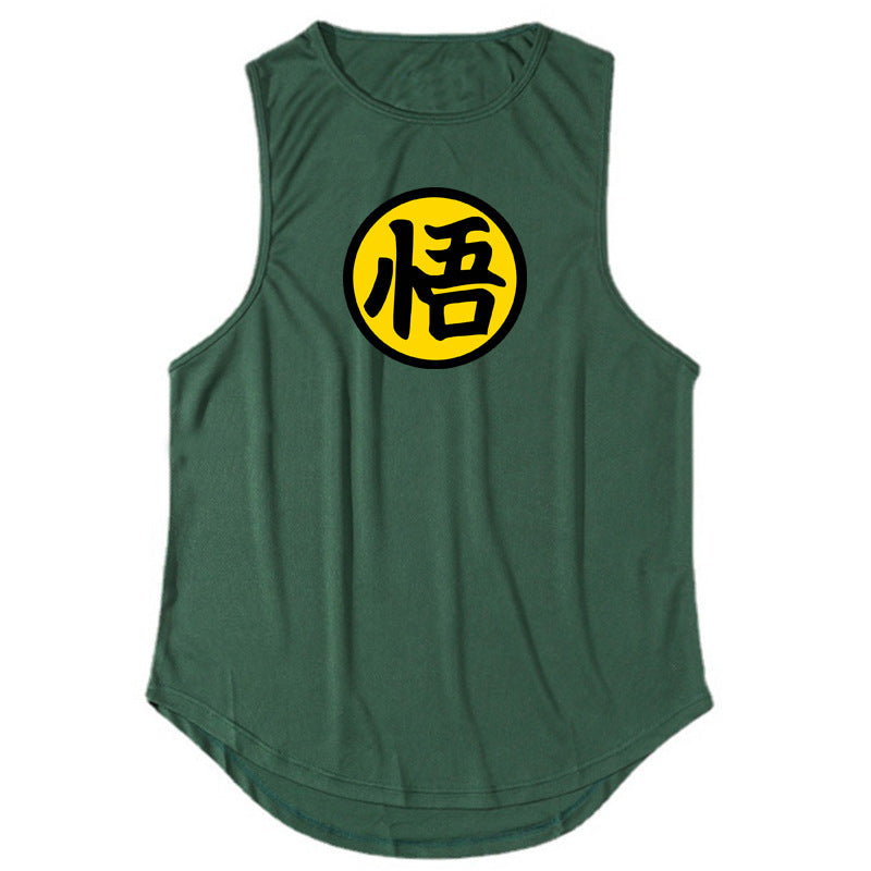 Men's running and fitness vest summer quick drying training suit sleeveless camisole base shirt