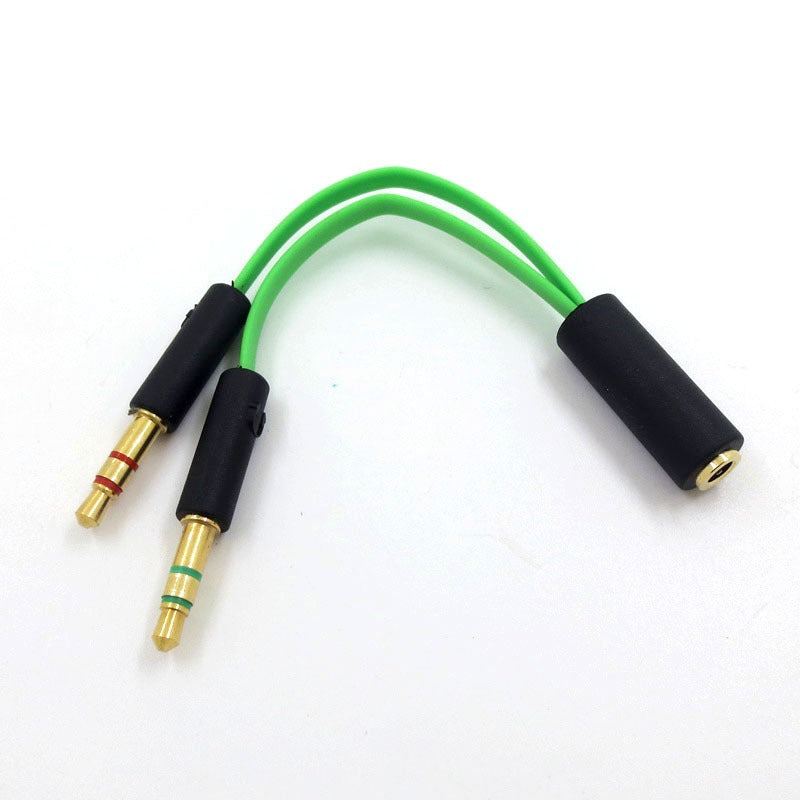 Suitable for Razer computer headphones 2-in-1 adapter headphone game splitter audio conversion