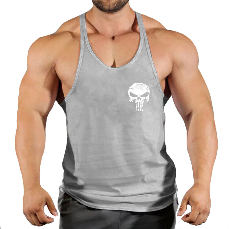 Fitness vest men's loose sleeveless T-shirt sports clothes camisole sports training top