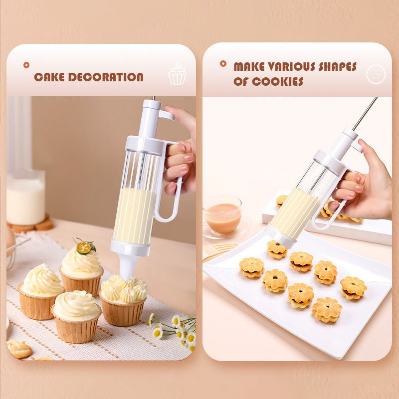 Cookie cookie gun biscuit grinder full set of baking gun set mounted flower nozzle extrusion