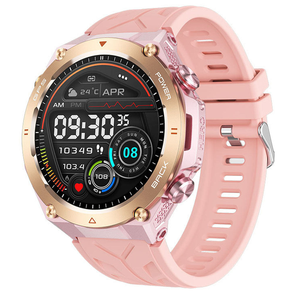 KC82 smartwatch Bluetooth call heart rate blood pressure outdoor 1.45 inch men's altitude air pressure GPS watch