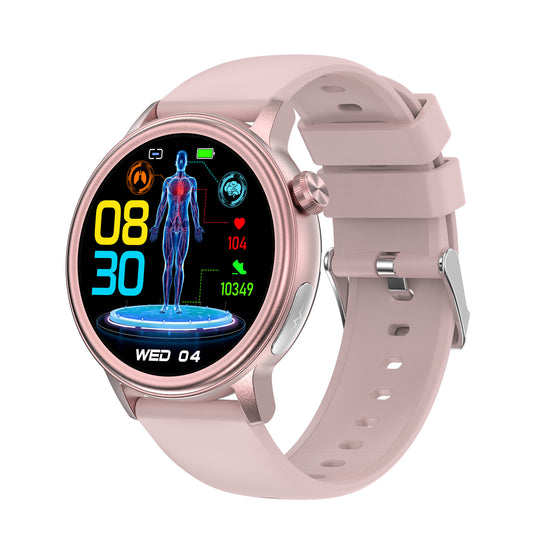 New ET470 smart watch ECG non-invasive blood oxygen BMI body fat uric acid blood lipids Bluetooth call