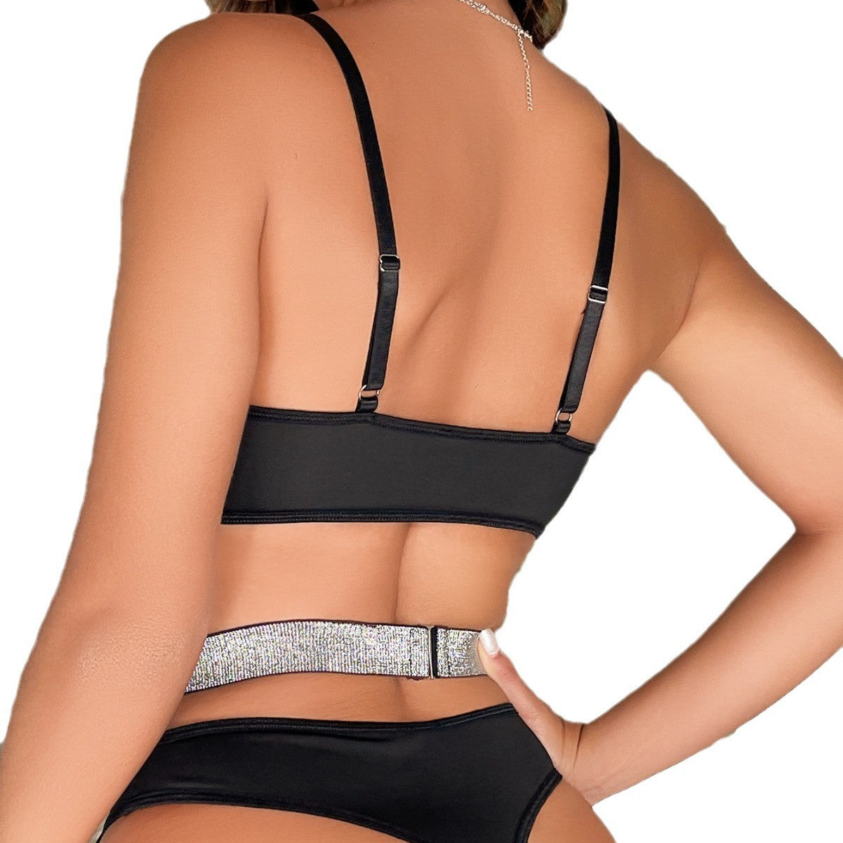 Sexy lingerie hollowed out backless one-piece suit, sexy shapewear