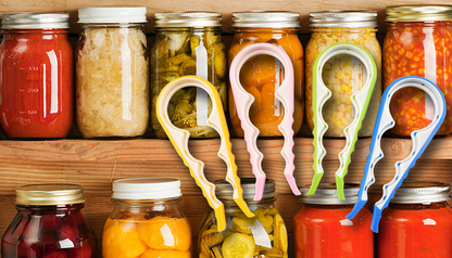 2pc Jar Opener, Easy Grip Bottle Opener Twist Off Lid Quick Opening Cooking Everyday Use for Weak Hands and Arthritic