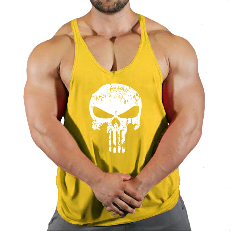 Fitness vest men's loose sleeveless T-shirt sports clothes camisole sports training top