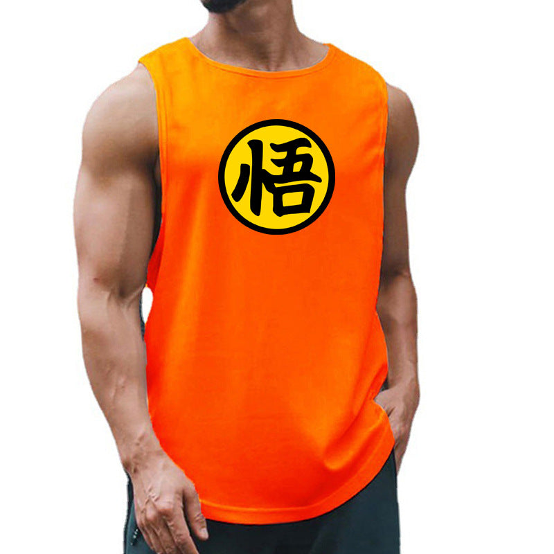 Men's running and fitness vest summer quick drying training suit sleeveless camisole base shirt