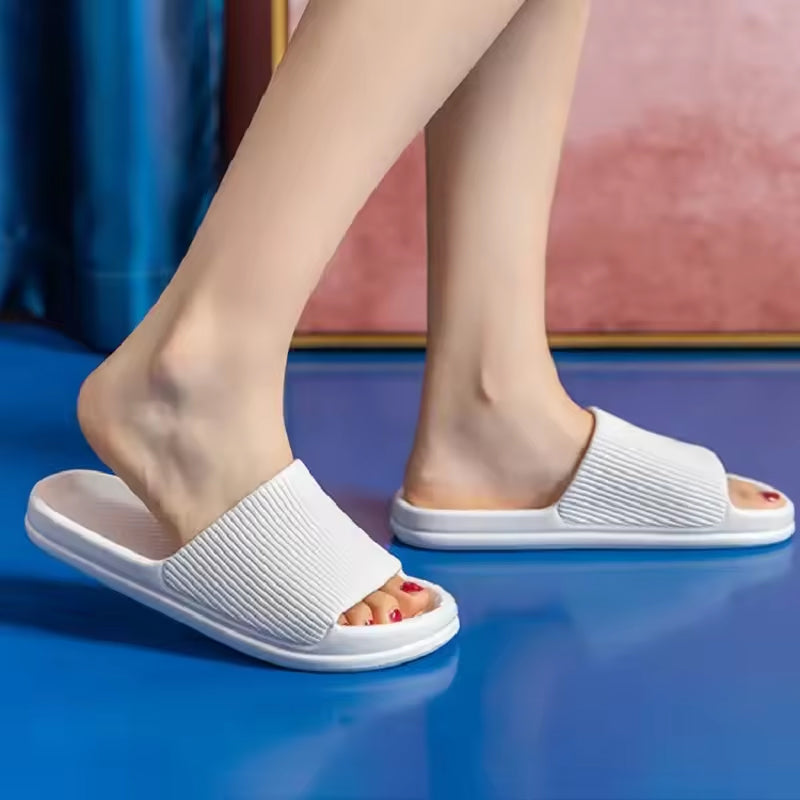 Unisex Fashion Sandals - Anti - Slip, Wear - Resistant EVA Thick Sole, Comfortable Home & Bathroom Flip - Flops