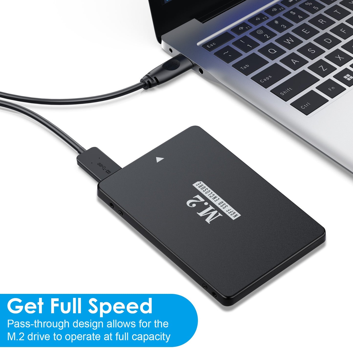 USB 3.0/SATA III 2.5-inch aluminum case M2 NGFF SSD solid state drive box