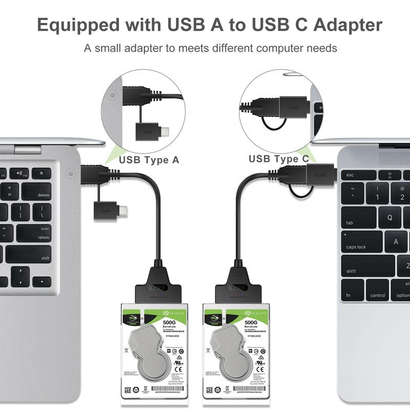 USB 3.0 hard drive cable 2-in-1 easy drive cable computer optical drive 2.5-inch mechanical solid-state drive data cable 20CM