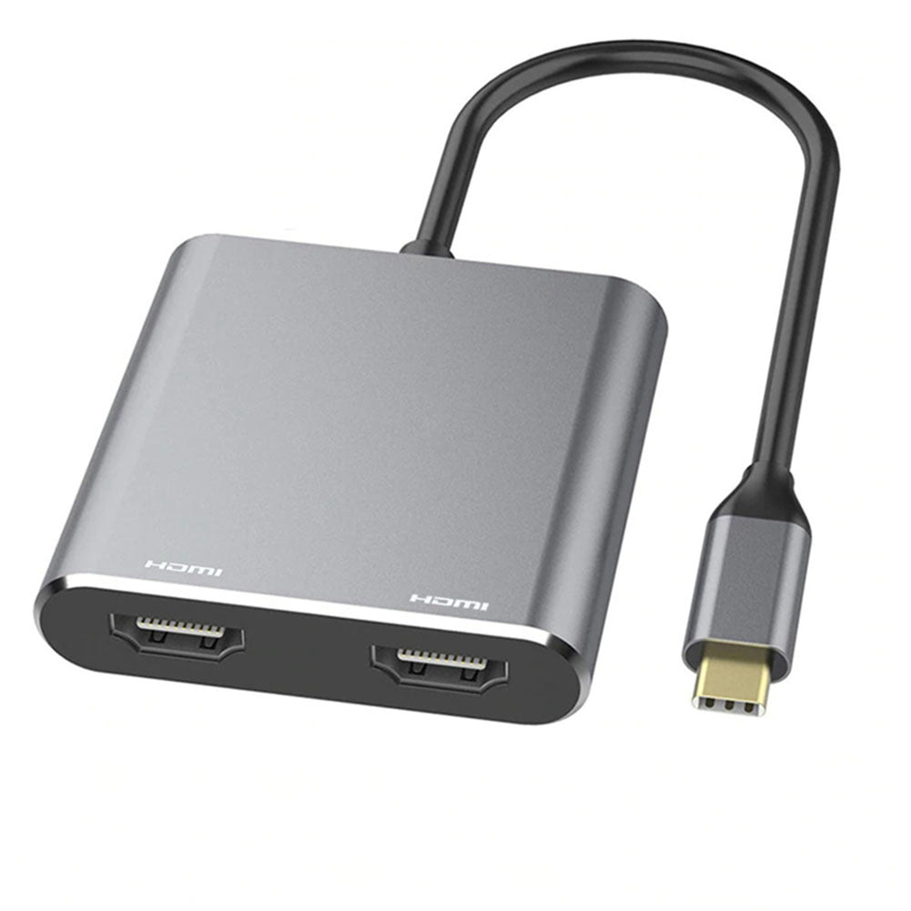 Type-C hub to dual HDMI PD USB3.0 hub for mobile phones, laptops, and multi port docking stations