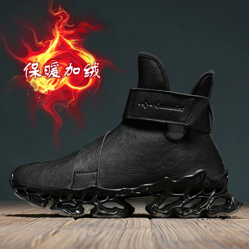 men boots 2024 New Winter Slippers Warm Men Shoes Waterproof Non-Slip Plush Sneakers Male tenis shoes Boots Men Sneakers Winter