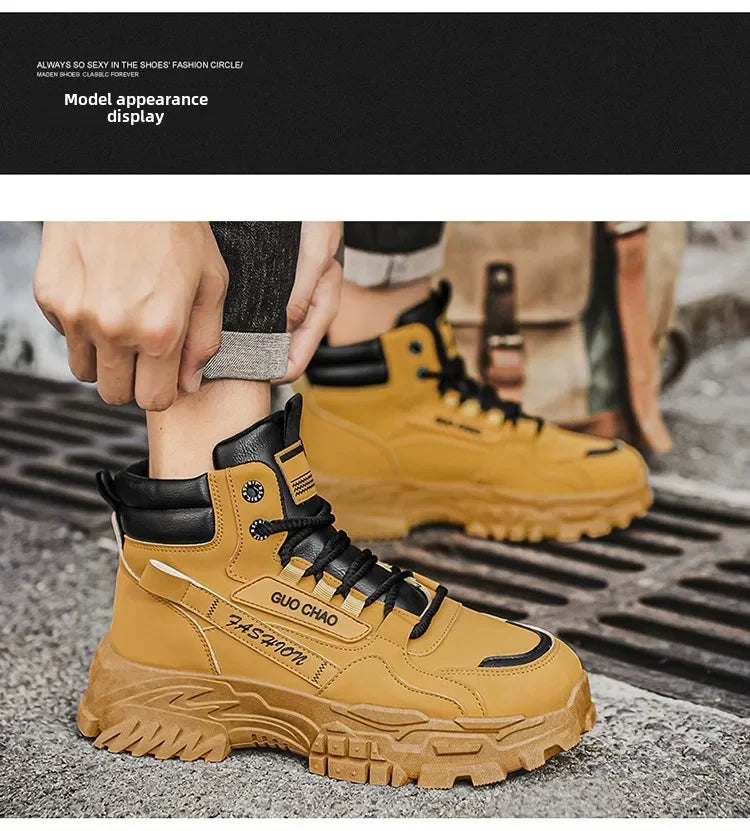 Working Shoes Men Mens Boots Offer Work Safety Shoes Military Man Tactical Boots Men Motorcycle Boot Men's Ankle Army Shooes