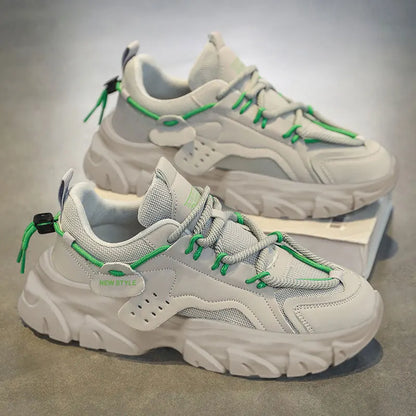 Men's Shoes Spring and Summer Mesh Breathable Casual Sports Shoes Running Shoes Dad Shoes