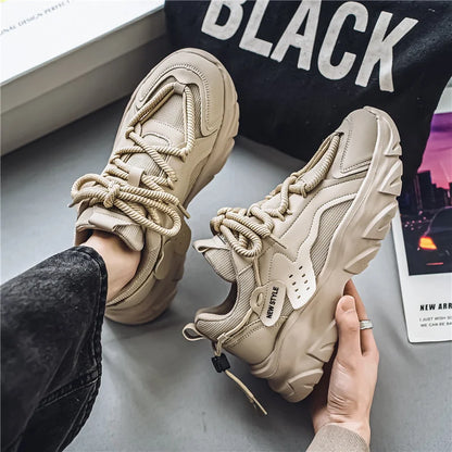 Men's Shoes Spring and Summer Mesh Breathable Casual Sports Shoes Running Shoes Dad Shoes