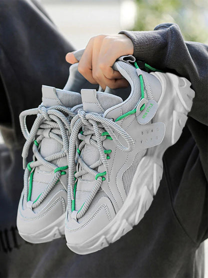 Men's Shoes Spring and Summer Mesh Breathable Casual Sports Shoes Running Shoes Dad Shoes