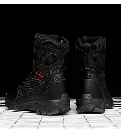 New Men Tactical Boots Winter Combat Ankle Anti-Slip Work Safety Shoes Special Force Army Boots Male Waterproof Motorcycle Shoe