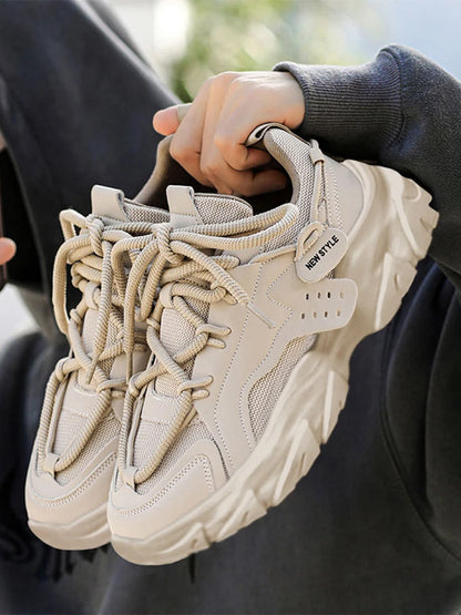 Men's Shoes Spring and Summer Mesh Breathable Casual Sports Shoes Running Shoes Dad Shoes