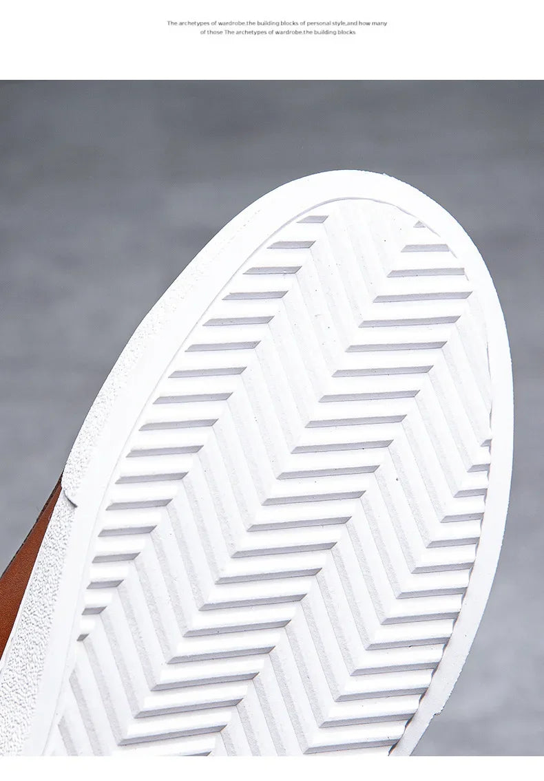 British Style Polishing Casual Soft Sole Small White Shoes for Men Extra Large Men's Shoes 2024 Spring New Trendy Board Shoes