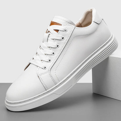 Fashion Designer Men's White Flat Sports Shoes Men's Genuine Leather Oxford Casual Shoes Outdoor Hollow Out Sneakers Mo-3285