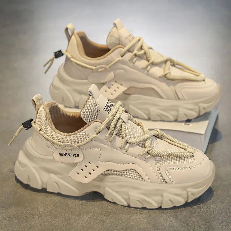 Men's Shoes Spring and Summer Mesh Breathable Casual Sports Shoes Running Shoes Dad Shoes