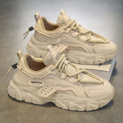 Men's Shoes Spring and Summer Mesh Breathable Casual Sports Shoes Running Shoes Dad Shoes