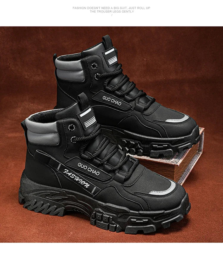 Working Shoes Men Mens Boots Offer Work Safety Shoes Military Man Tactical Boots Men Motorcycle Boot Men's Ankle Army Shooes