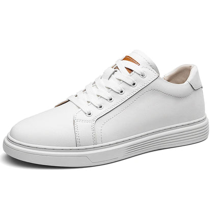 Fashion Designer Men's White Flat Sports Shoes Men's Genuine Leather Oxford Casual Shoes Outdoor Hollow Out Sneakers Mo-3285